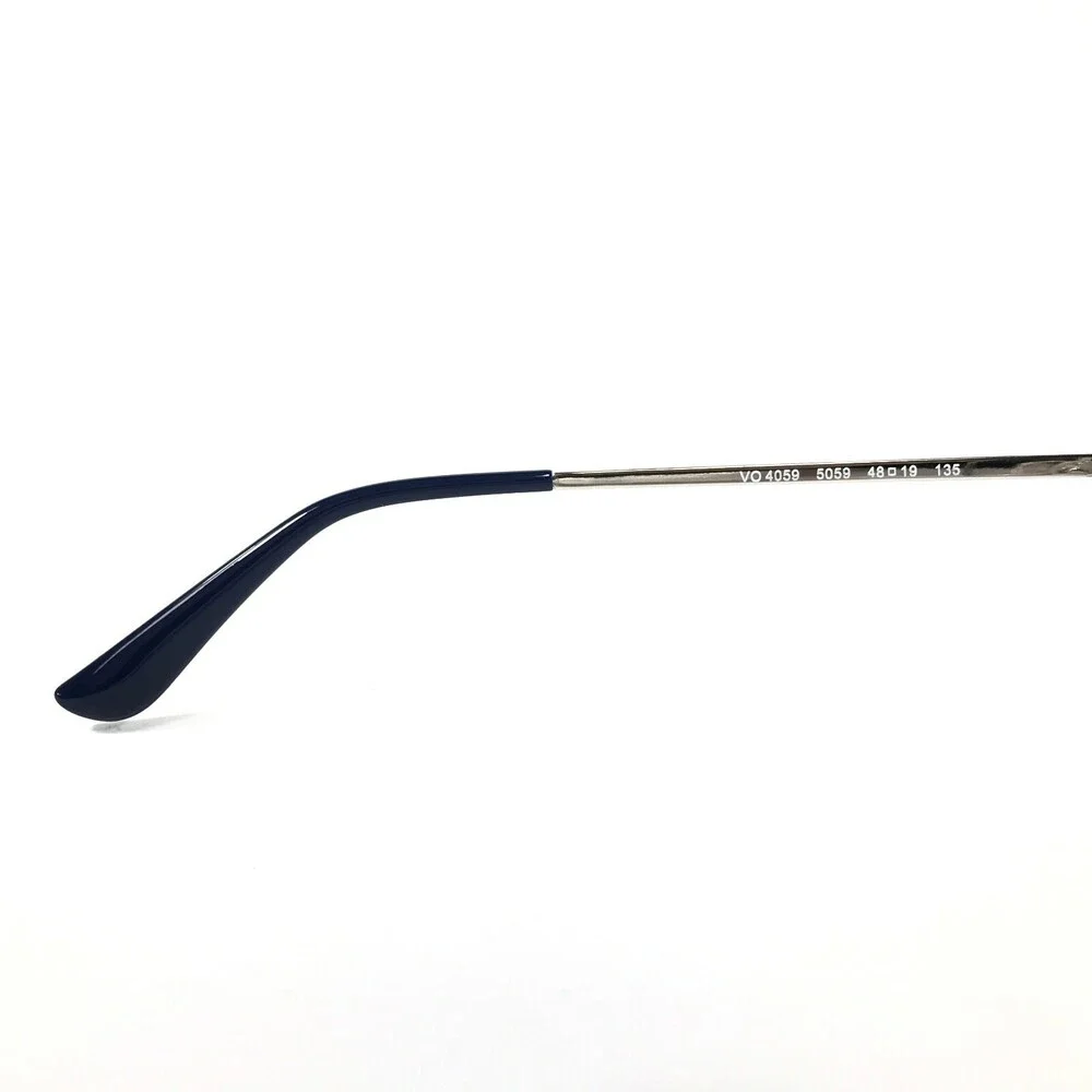 Vogue Eyeglasses Frames VO4059 5059 Blue Silver Round Full Wire Rim 48-19-135